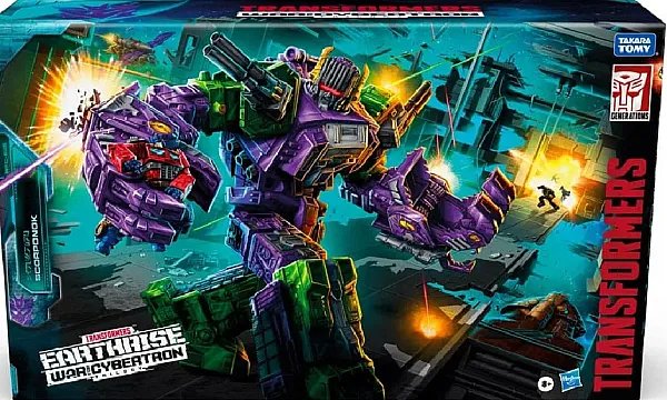 TRANSFORMERS GENERATIONS WAR FOR CYBERTRON: EARTHRISE TITAN CLASS ACTION FIGURE SCORPONOK 53 CM